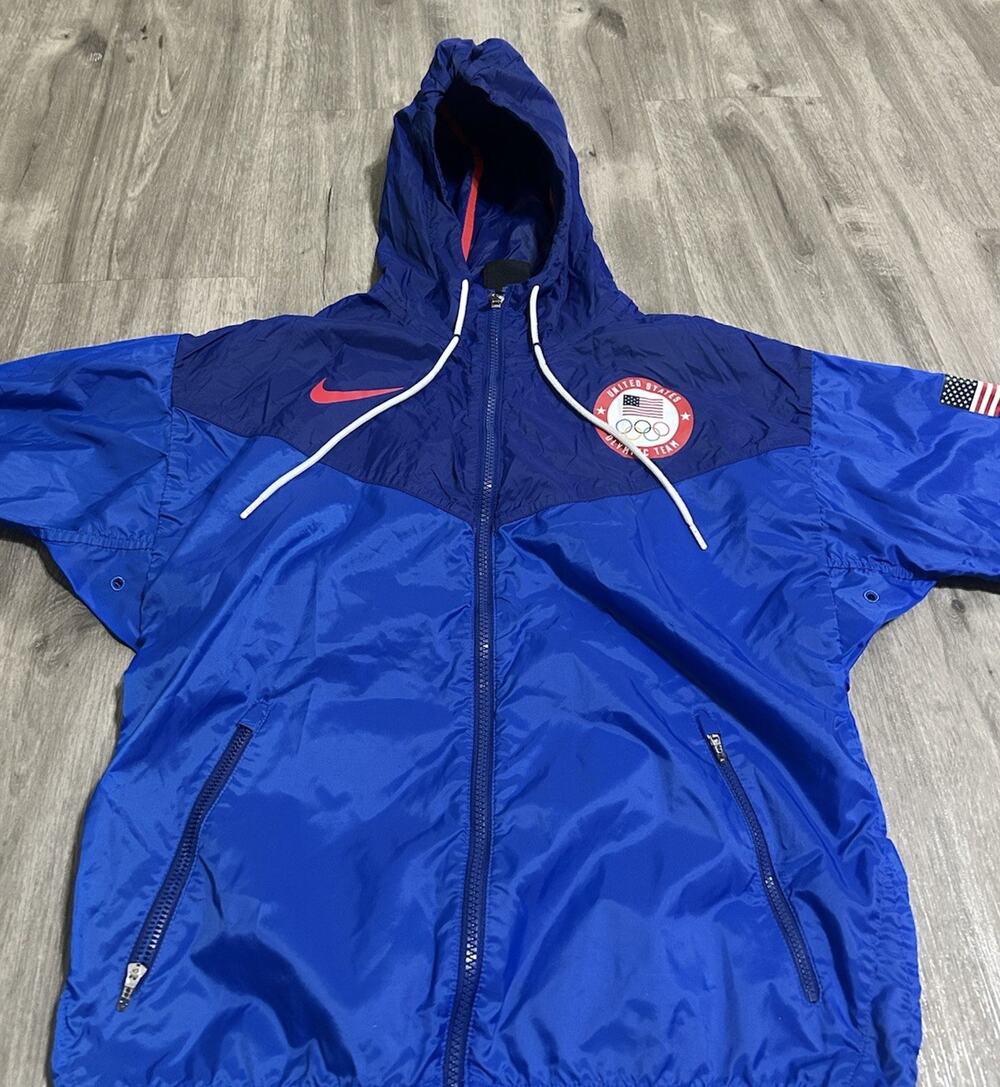 Nike Team USA 2020 Paralympic Windrunner Adult S Blue Full Zip Jacket